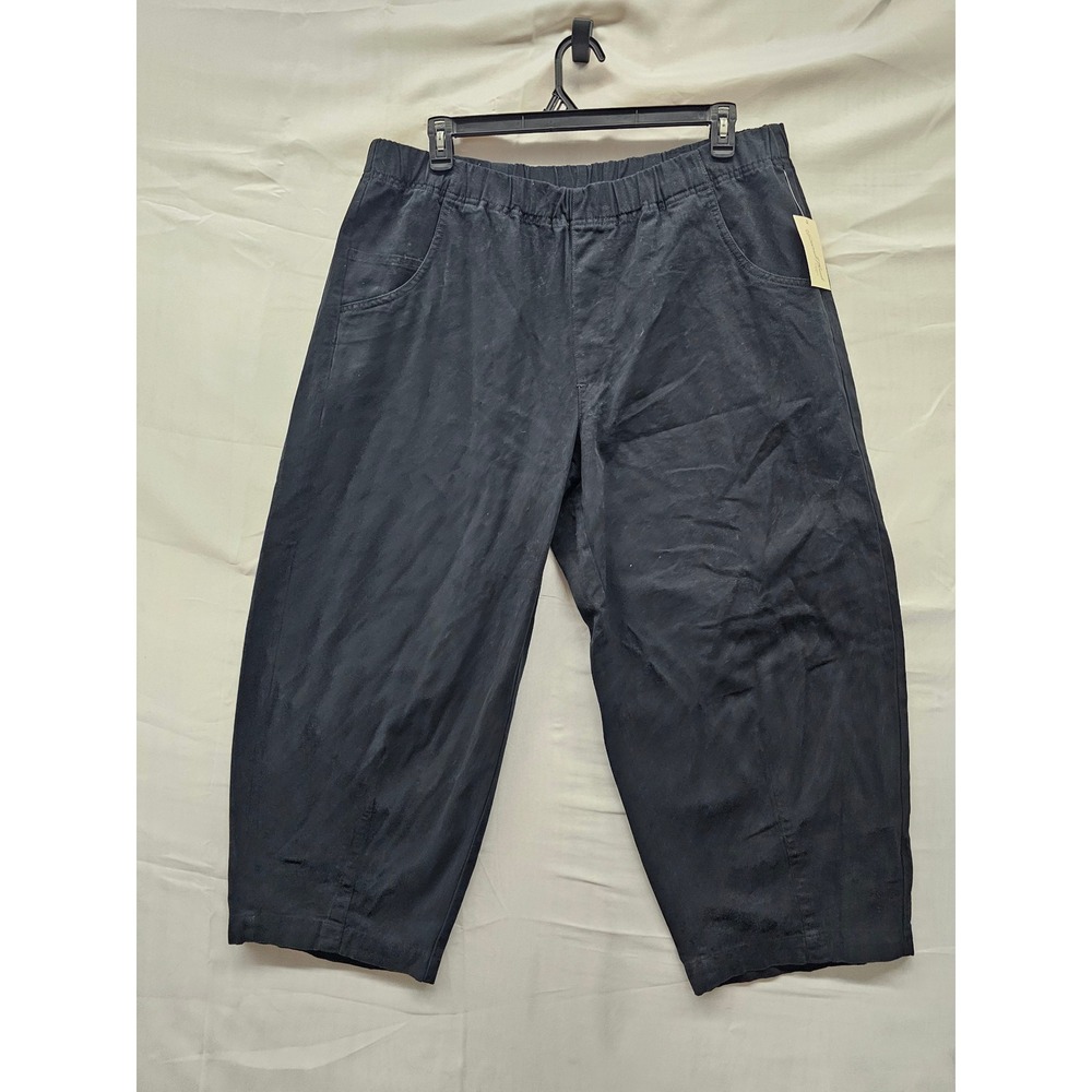 Universal Thread Womens Relaxed Wide Leg Pull On Pants Black Cotton Size XXL